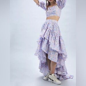 Selkie bonbon peony skirt